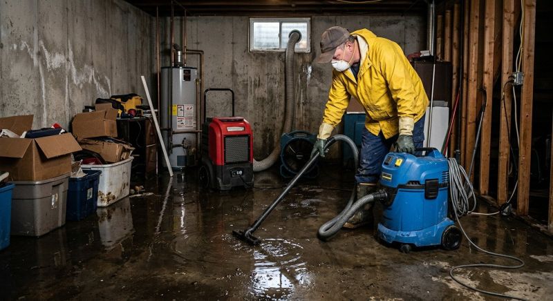 Basement Water Extraction in Wilmington, NC