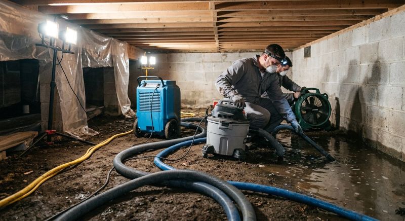 Basement Water Cleanup in Wilmington, NC
