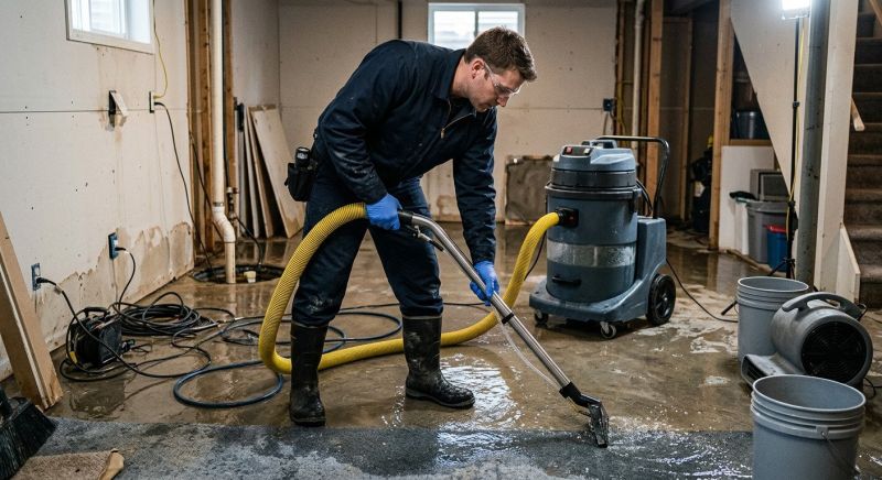 Basement Water Extraction in Wilmington, NC