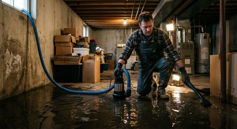 Basement Water Extraction in Wilmington, NC