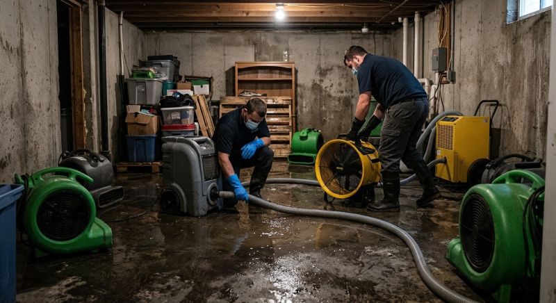 Basement Water Extraction in Wilmington, NC