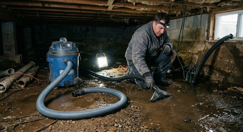 Crawlspace Water Cleanup in Wilmington, NC