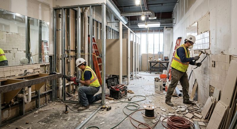 Office Restroom Renovation in North Charleston, SC